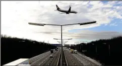  ??  ?? A plane approaches East Midlands Airport. Picture: Rui Vieira/PA Wire