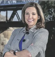  ?? LOANED PHOTO ?? JULIE ENGEL, PRESIDENT AND CEO OF THE GREATER YUMA ECONOMIC DEVELOPMEN­T CORP. pointed out in her fiscal year 2019-2020 year-end report (below) that the first half of the fiscal year saw Yuma County on “an amazing trajectory.”