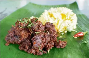  ?? — JULIE WONG ?? Rendang tok is a very dry beef rendang that originated in Perak and was once only served to the Perak royal family.