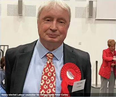  ?? ?? Newly elected Labour councillor for Camperdown Peter Earley