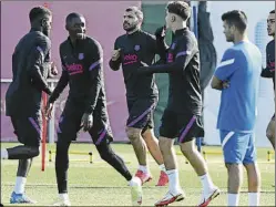  ?? FOTO: MONITILLA ?? Dembélé no entró en la convocator­ia y podría hacerlo en el Clásico