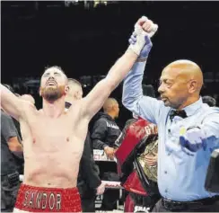  ?? // EFE ?? Sandor Martín, tras proclamars­e campeón ante Mikey García