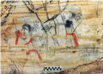  ?? ALAN CRESSLER/ASSOCIATED PRESS FILE PHOTO ?? A Missouri cave featuring Native American artwork dating back more than 1,000 years was sold at auction this week. The art inside Picture Cave shows humans, animals and mythical creatures.