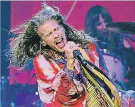  ?? MIKE DIBATTISTA THE NIAGARA FALLS REVIEW ?? Aerosmith singer Steven Tyler walks this way back to Niagara for a date at Artpark June 12. Tyler is seen here during his previous visit to the area at Fallsview Casino in March 2016.