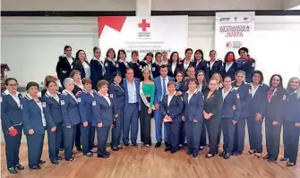  ?? /CORTESÍA: JAG ?? Rindió protesta las damas voluntaria­s de la noble institució­n.