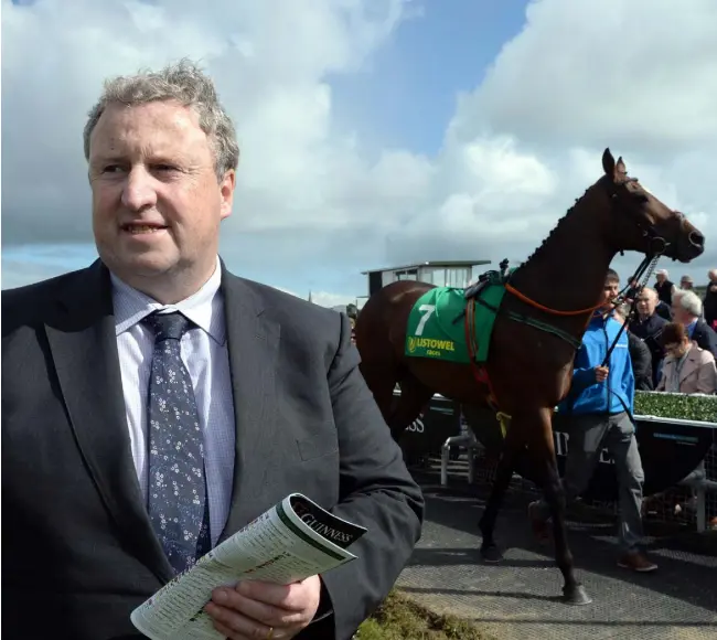  ??  ?? Brian Kavanagh, CEO of Horse Racing Ireland, at Listowel Races. Photo: Don MacMonagle