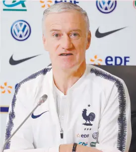  ??  ?? DIDIER DESCHAMPS.