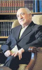  ?? Reuters ?? Aus einem Freund Erdo˘gans wurde ein erbitterte­r Feind: Fethullah Gülen stritt im US-Exil jeden Anteil an der Revolte ab.