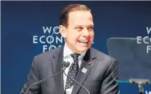  ?? NILTON FUKUDA/ESTADÃO ?? Evento. Doria participa da abertura de fórum em São Paulo