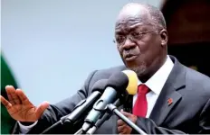  ?? DR ?? John Magufuli promete eleições transparen­tes em Outubro