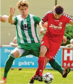  ?? Foto: Brugger ?? Gegen Ismaning musste FCG Kapitän Christoph Schnelle (links) zuletzt passen. Ob er heute beim TSV Bogen auflaufen kann, ist noch offen.