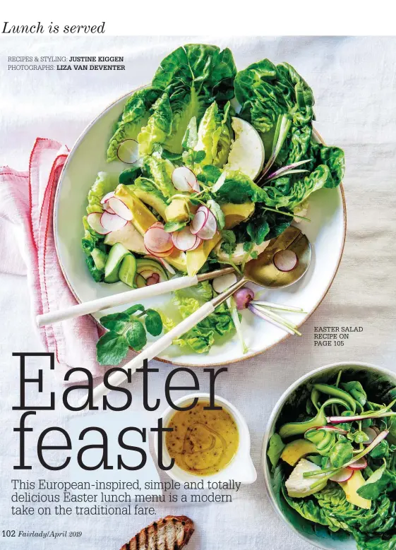  ??  ?? EASTER SALAD RECIPE ON PAGE 105