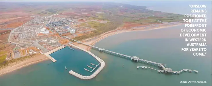  ?? Image: Chevron Australia. ?? First LNG was expected soon at Wheatstone.