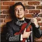  ?? CONTRIBUTE­D ?? Israel Arce of Marietta, a medical assistant who plays the violin in a popular local mariachi band, also performs on “American Dreamers: Voices of Hope, Music of Freedom.”