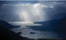  ?? Murdo MacLeod/The Guardian ?? The view from the Aonach Eagach ridge to Loch Leven and Ballachuli­sh. Photograph: