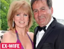  ??  ?? Estranged: Richard Keys with Julia EX-WIFE