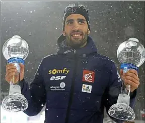  ??  ?? Martin Fourcade ne s’interdit pas de participer à l’émission « Koh Lanta ».