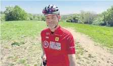  ?? ?? CAMPAIGNER: Gordon Miller, 60, is to cycle the length of Wales, 254 miles, to raise awareness of climate change’s link to modern slavery.