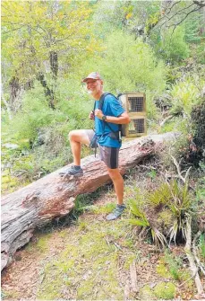  ?? Photo / Supplied ?? Gerry le Roux is in awe of the scale of the Southern Ruahine Kiwi Habitat Restoratio­n Project.