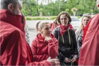  ?? © Boumediene Belbachir ?? De werknemers van de Lidl in Smeermaas zijn vastberade­n om te staken tot maandag. De dag voor 1 mei is normaal een topdag, de directie zal dat voelen.