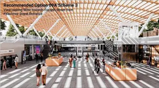  ?? COURTESY ?? This rendering of the future Five Points station shows what MARTA officials say will include the kind of pedestrian-friendly feel city leaders have been asking for. Critics say the design ignores that request.