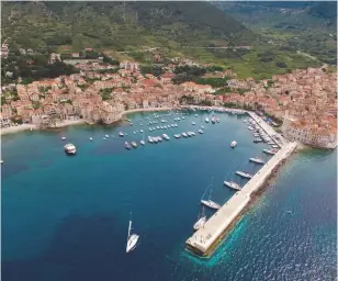  ??  ?? The beautiful old town of Komiza on the island of Vis.Right: a ‘Moana’ moment