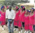  ??  ?? Joseph Zinyana, seen here with Tsonga dancers at at the launch.