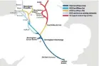  ?? (The Independen­t) ?? A map of the proposed HS2 network