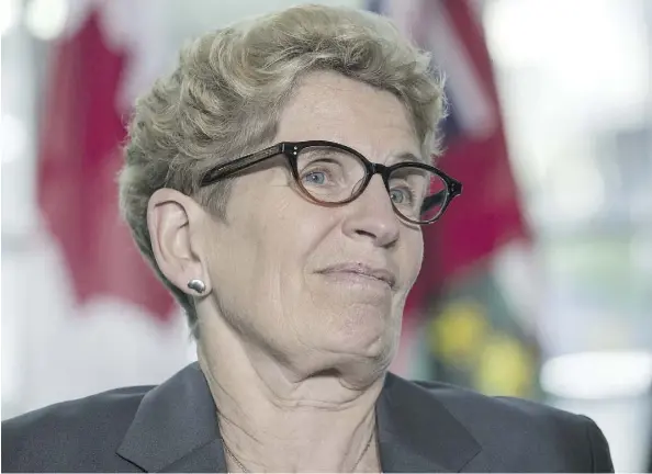  ?? CRAIG ROBERTSON ?? Ontario Premier Kathleen Wynne says the labour system needs an overhaul to protect workers. But in reality, no regard has been given to the harmful impact on businesses, writes Howard Levitt.