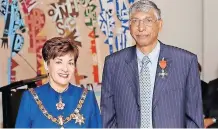  ??  ?? THE Rt Hon Dame Patsy Reddy and Dr Joe Singh.