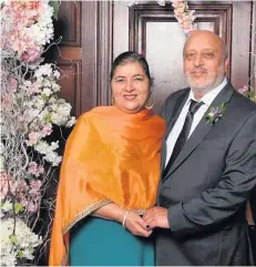  ??  ?? Happy times Gurdish Singh Uppal and wife Resham
