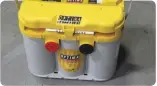  ??  ?? It was now time to install a battery, but what battery do we get? Well, that’s exactly what we asked Optima Battery. The company suggested using one of its 34/78 Yellowtop batteries. The Yellowtop battery will hold up very well to the needs of the winch. It provides plenty of cranking power, but it also will survive the inconsiste­nt charging cycles that we will put it through. 17