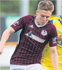  ??  ?? Ross Mutch was one of the scorers for Kelty in their 8-0 win over Edinburgh United.