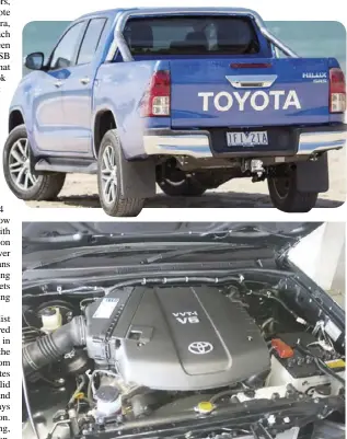  ??  ?? 2012 Toyota HiLux SR5 4.0 V6 engine