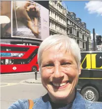  ?? JULIET FITZPATRIC­K ?? After Juliet Fitzpatric­k lost one breast to cancer, she elected to have the other removed. Her ad for the Behind the Scars campaign appeared on London and New York billboards.