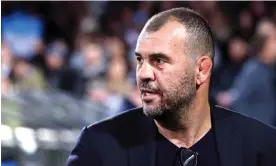  ?? Photograph: Marty Melville/AFP/ Getty Images ?? Michael Cheika is taking a short break from his full-time job coaching Argentina in rugby union to coach Lebanon at the Rugby League World Cup.