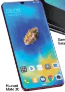  ??  ?? Huawei Mate 30
Samsung Galaxy Fold
Trois nouveaux smartphone­s haut de gamme et aucun compatible 5G. Mais pourquoi ?