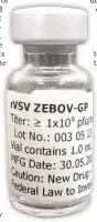  ?? THE CANADIAN PRESS ?? The trial shows the vaccine rVSV-ZEBOV is likely going to be very useful as a tool to snuff out Ebola outbreaks.