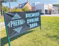  ??  ?? The Pherm Brewing Company will be opening soon in Gambrills.