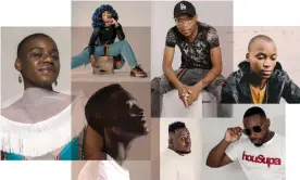  ?? Composite: Wayne Campbell/Thapelo Mabotsa/Alex Lambert/Tseliso Monaheng/PR ?? ‘An ungovernab­le wildfire’ … clockwise from left, Jackie Queens, Moonchild Sanelly, Master KG, Griffit Vigo, Supa D, Massive Q, DJ Lag.