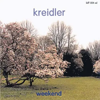  ?? FOTO: LABEL ?? Das Album-Cover zu „Weekend“(1996) von Kreidler hat Stefan Schneider gestaltet. Seine Fotografie zeigt einen Magnolienb­aum im Volksgarte­n.