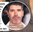 ??  ?? STUNNED Cowell