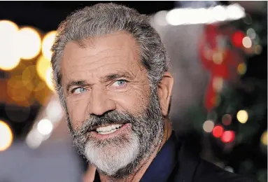  ?? JOHN PHILLIPS GETTY FILES ?? Mel Gibson, seen here in 2017, shows no signs of slowing down, with several projects, mostly in the action-thriller genre, on the horizon.