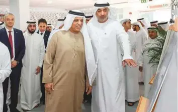  ??  ?? His Highness Shaikh Saud Bin Saqr Al Qasimi, accompanie­d by Shaikh Mohammad Bin Saud Al Qasimi, visited the Ras Al Khaimah Economic Zone’s premises recently to look the facilities and services RAKEZ provides to global investors. The Ruler expressed his...