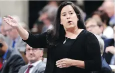  ?? JUSTIN TANG/ THE CANADIAN PRESS ?? Justice Minister Jody Wilson-Raybould’s Bill C-78 only deals with married couples, not common law ones.