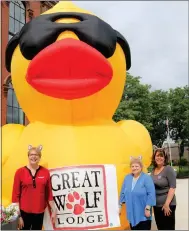  ?? ?? Great Wolf Lodge is one of over two dozen sponsors of this year’s Fitchburg Civic Days celebratio­n this coming weekend. From left, Great Wolf Lodge Director of Sales and Catering Paula Lawrence, Director of Retail Marlene Robilotto, and Director of Finance Barbara Malkowski are ready to celebrate.