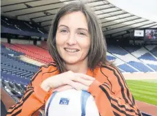  ??  ?? STRONG Laura is determined to get Glasgow City FC moving forward