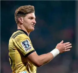  ??  ?? Jordie Barrett’s new Hurricanes deal includes a clause allowing him to switch teams after one season.