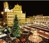  ?? Foto: Silvio Wyszengrad ?? Der Augsburger Christkind­lesmarkt lädt heuer vom 27. November bis zum 24. Dezember zum Verweilen ein.