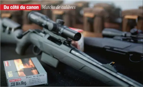  ??  ?? En .338 Winchester Magnum, il n’est guère possible de tirer des balles de plus de 14,9 g.